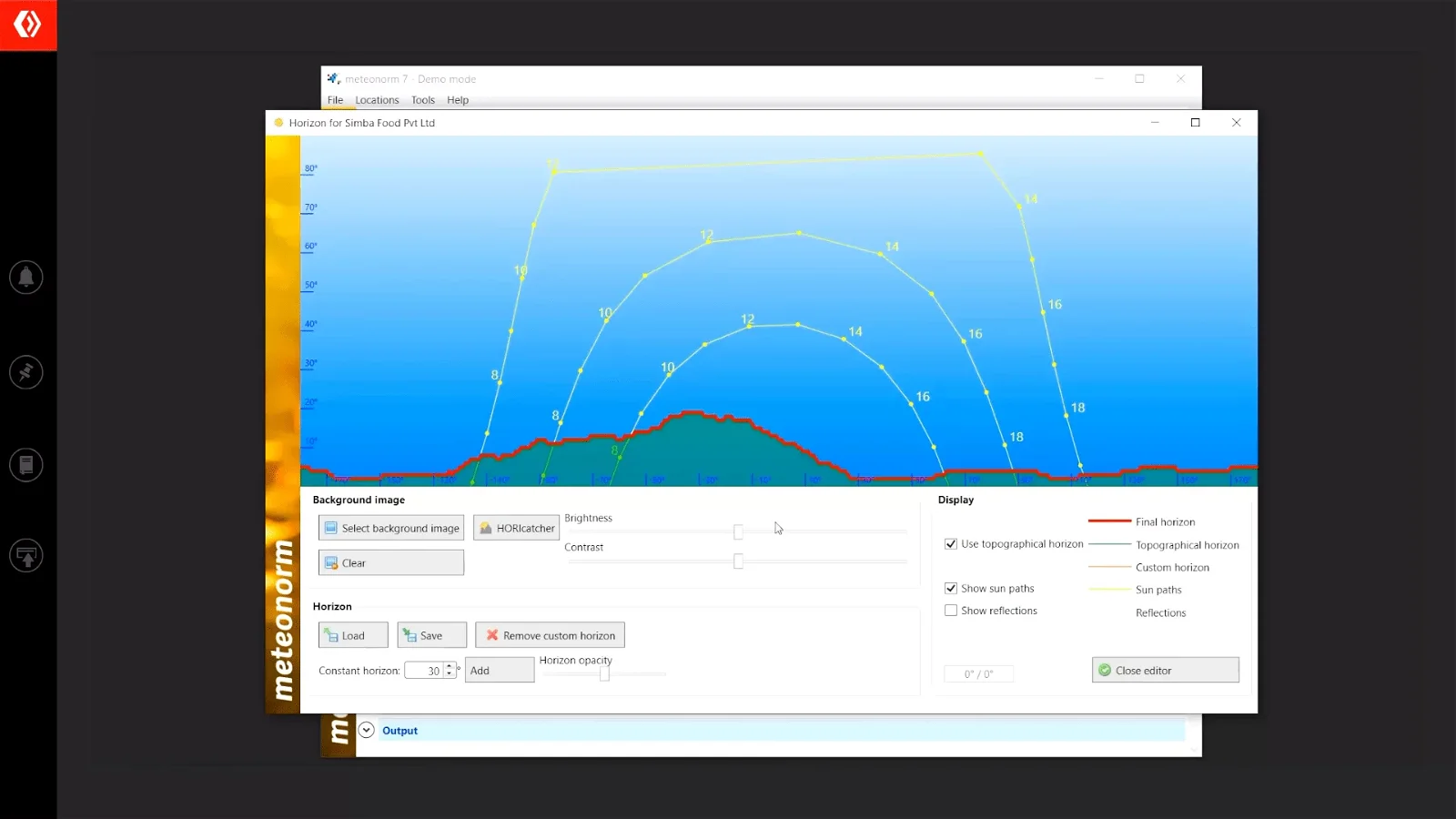 Importing horizon diagrams into PVSyst in Mount Abu, India