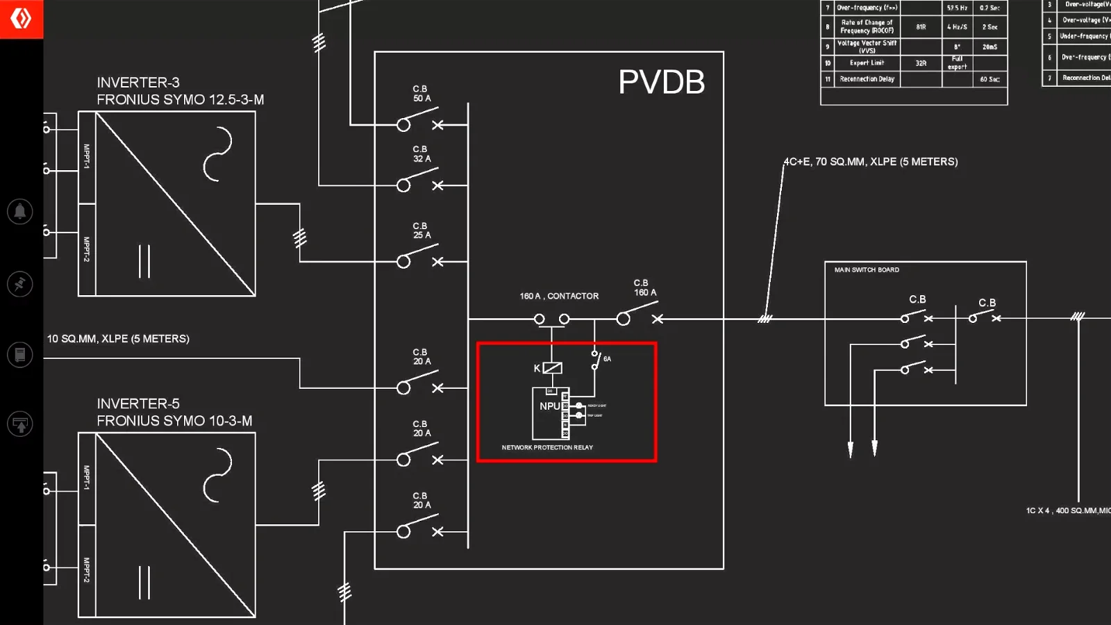 Detailed AC-side design in Course case study