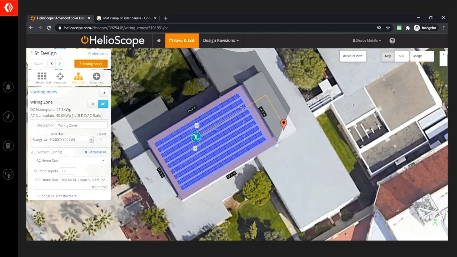 Creating your first design with Helioscope in California, USA
